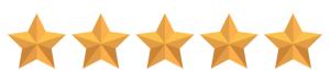 5 stars on Google