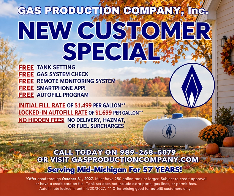 New Customer Special - GPC Propane in Mid-Michigan