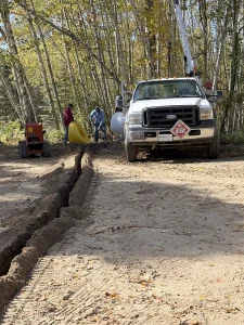 Marc and WIlliam Sutherland on the job! Mid-Michigan Propane delivery